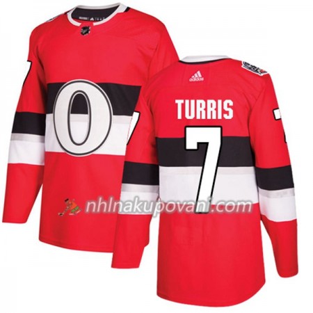 Ottawa Senators Dresy Kyle Turris 7 Červená 2017-2018 Adidas Classic Authentic - Pánské